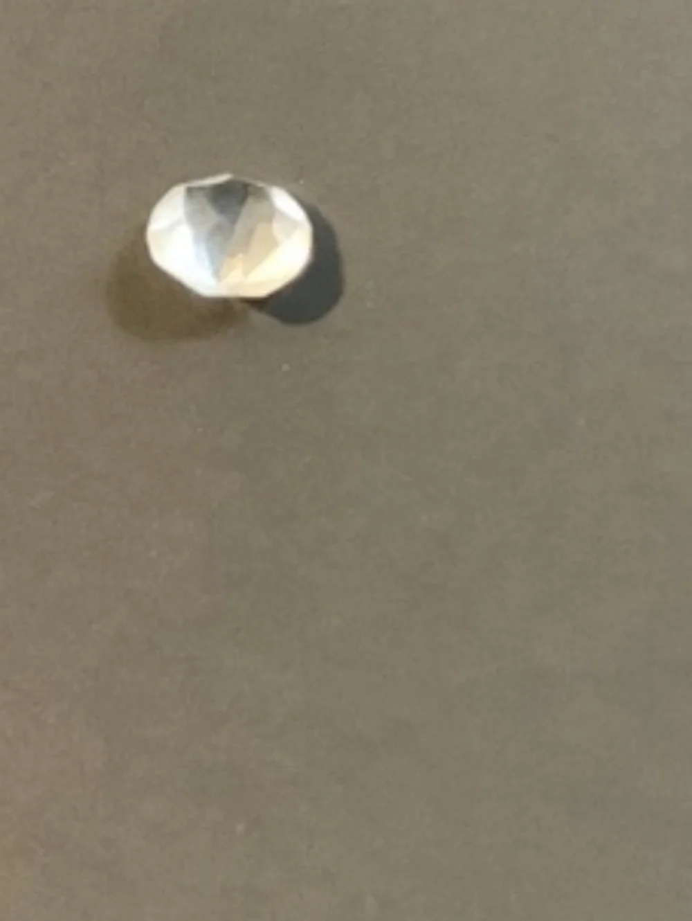 April Birthstone Diamond Shaped Floating Locket Charm